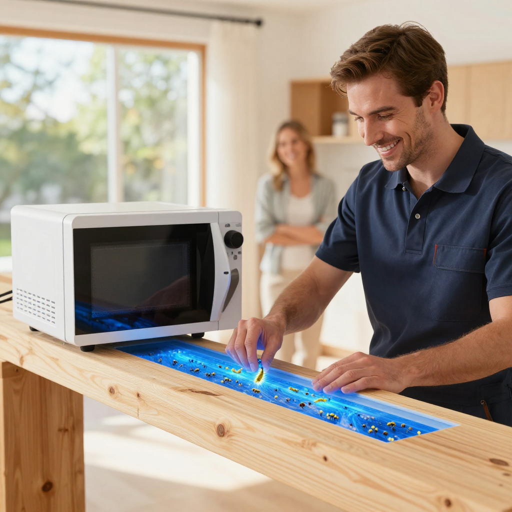 How Deep Can Microwaves Penetrate Infested Wood?